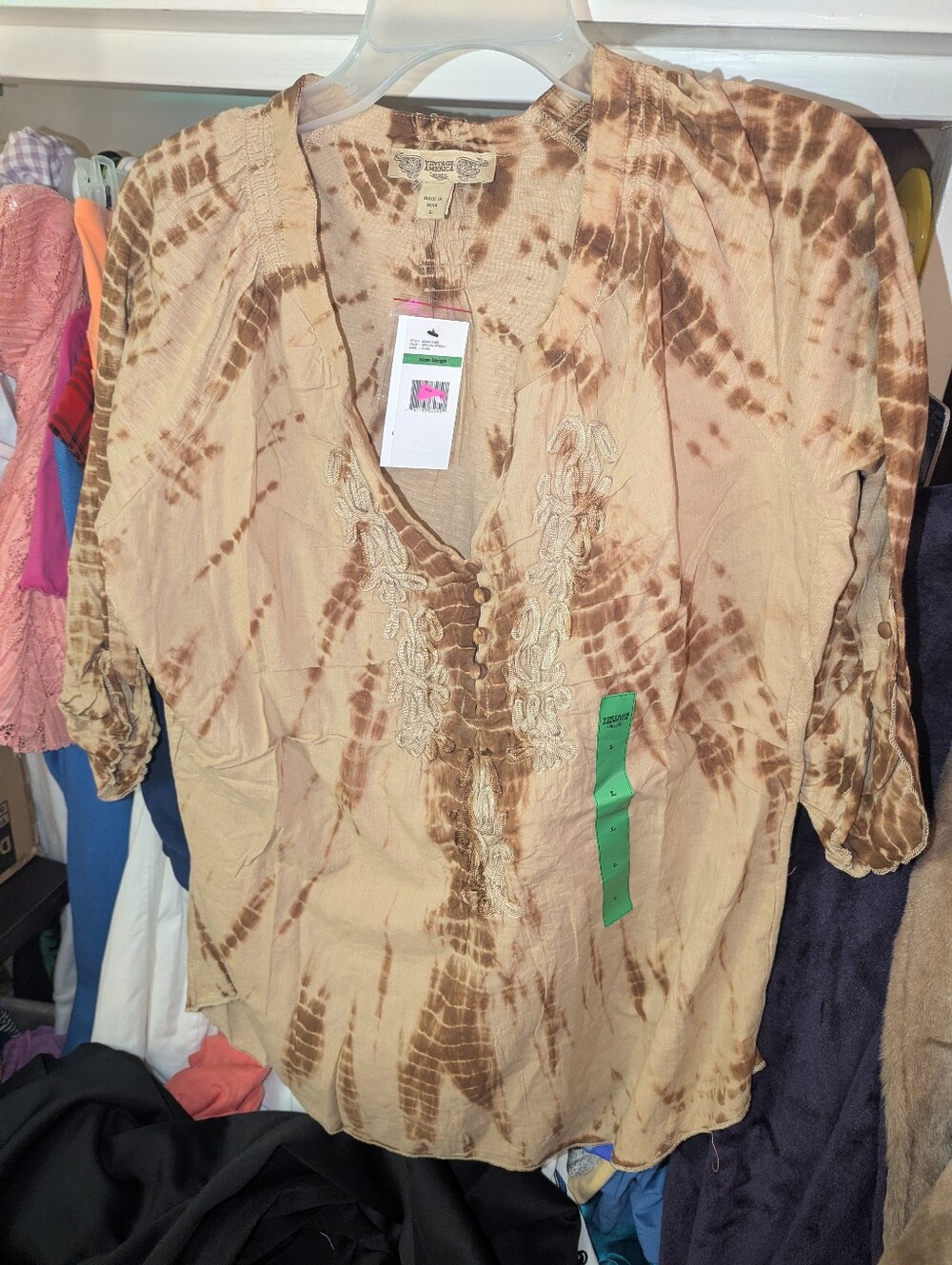 Nwt Vintage America Top Sz L